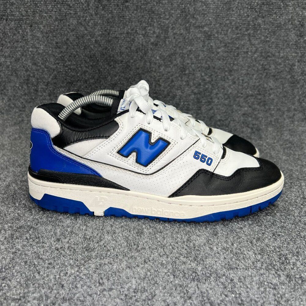 New Balance 550 Shoes‎ Men's Size 10 White Royal Black Athletic Retro Sneakers